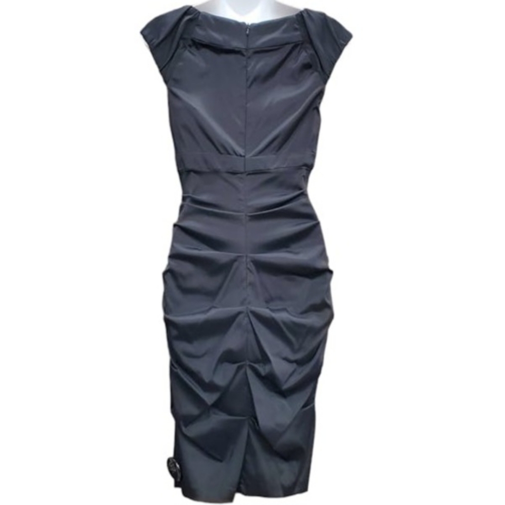 Cache Black Bodycon Cocktail Dress, size 10 *NWT* - Picture 4 of 9